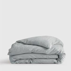 Quince European Linen King Duvet Cover - Mist